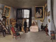 Frederic Bazille The Artist's Studio at 9 Rue de la Condamine in Paris Spain oil painting reproduction